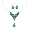 Zuni Sterling Silver & Opal Inlay Necklace Set SN20303